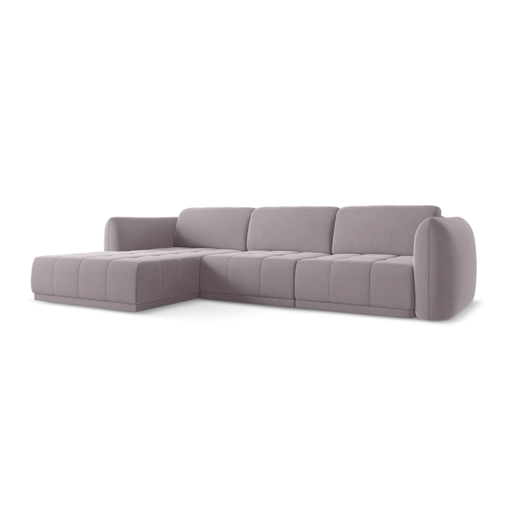 Sofa d'angle Hoku Velours Lavender