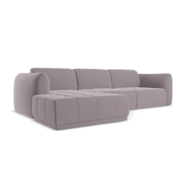 Sofa d'angle Hoku Velours Lavender