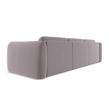 Sofa d'angle Hoku Velours Lavender