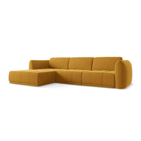 Sofa d'angle Hoku Velours Mustard