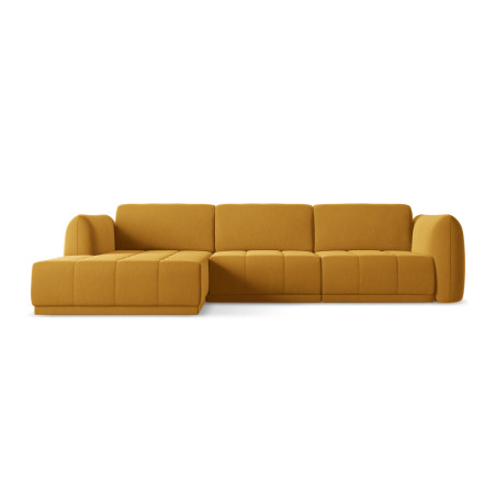 Sofa d'angle Hoku Velours Mustard