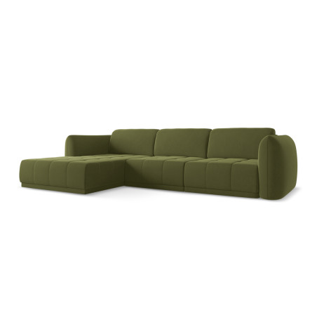 Sofa d'angle Hoku Velours Olive