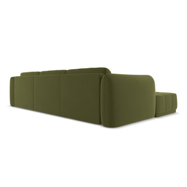 Sofa d'angle Hoku Velours Olive