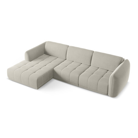 Sofa d'angle Hoku Velours Pearl