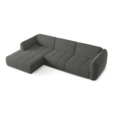 Sofa d'angle Hoku Velours Steel