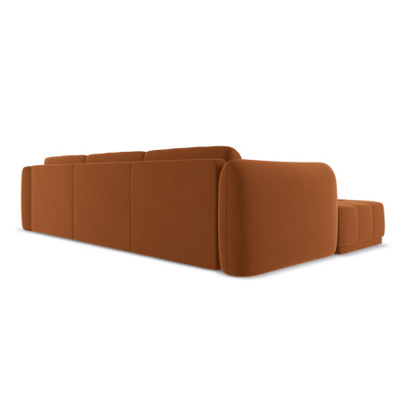 Sofa d'angle Hoku Velours Terracotta