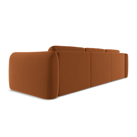 Sofa d'angle Hoku Velours Terracotta