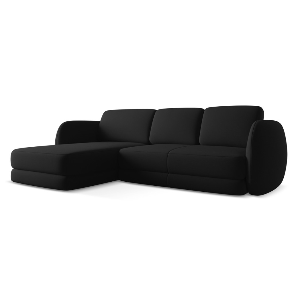 Sofa d'angle Kiana Boucle Anthracite