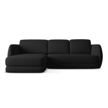 Sofa d'angle Kiana Boucle Anthracite