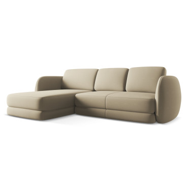 Sofa d'angle Kiana Boucle Beige