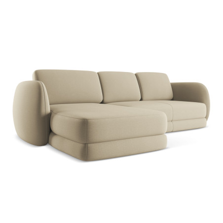 Sofa d'angle Kiana Boucle Beige