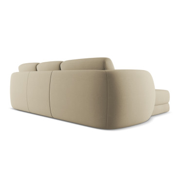 Sofa d'angle Kiana Boucle Beige