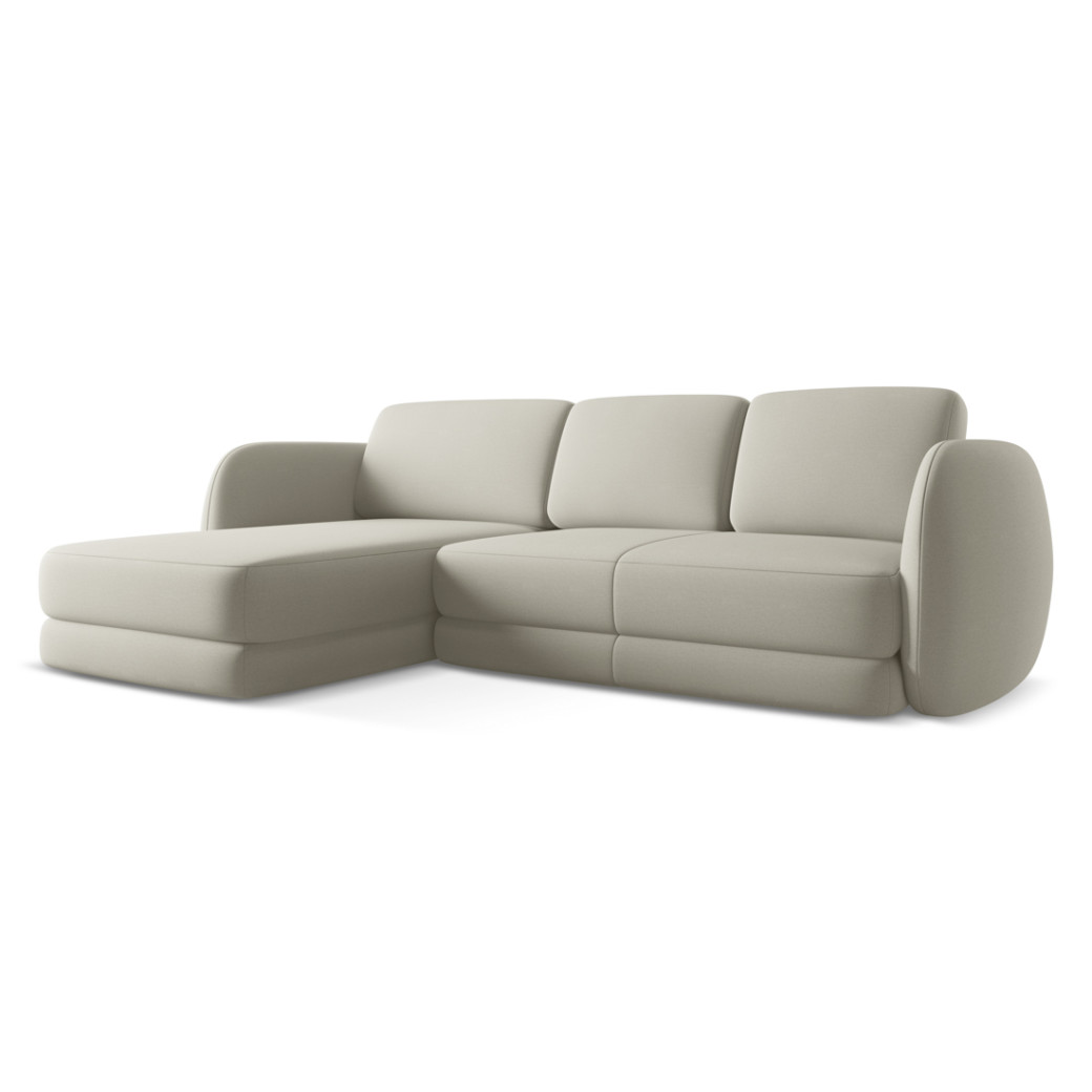 Sofa d'angle Kiana Boucle Light beige