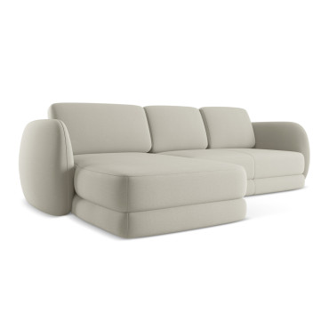 Sofa d'angle Kiana Boucle Light beige