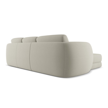 Sofa d'angle Kiana Boucle Light beige