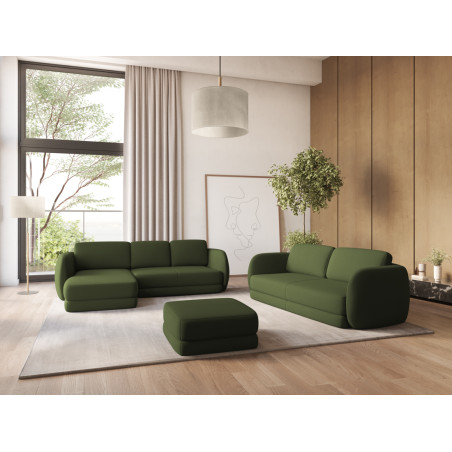 Sofa d'angle Kiana Boucle Olive