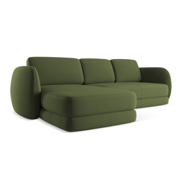 Sofa d'angle Kiana Boucle Olive