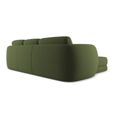 Sofa d'angle Kiana Boucle Olive