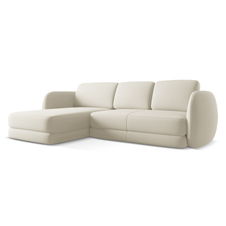 Sofa d'angle Kiana Boucle Pearl