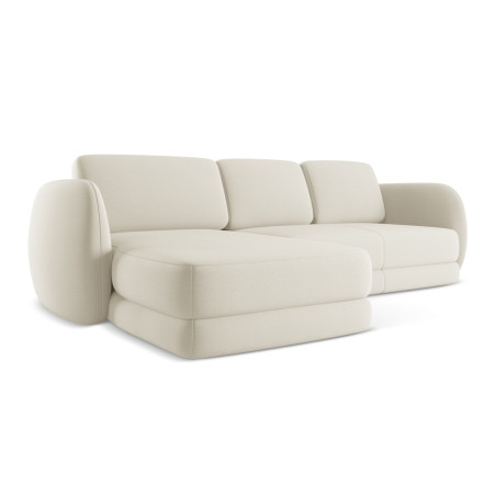 Sofa d'angle Kiana Boucle Pearl