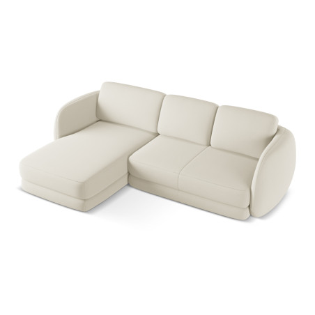 Sofa d'angle Kiana Boucle Pearl