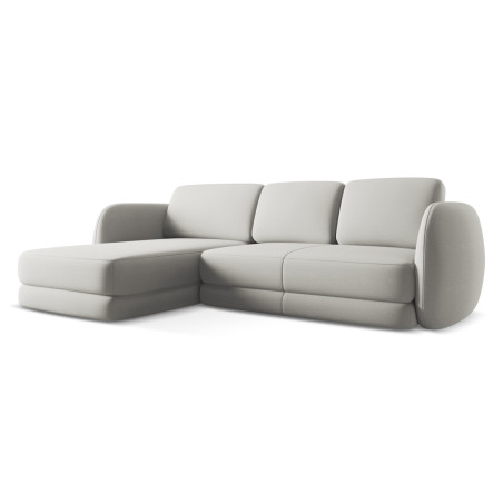 Sofa d'angle Kiana Boucle Silver