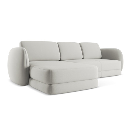 Sofa d'angle Kiana Boucle Silver