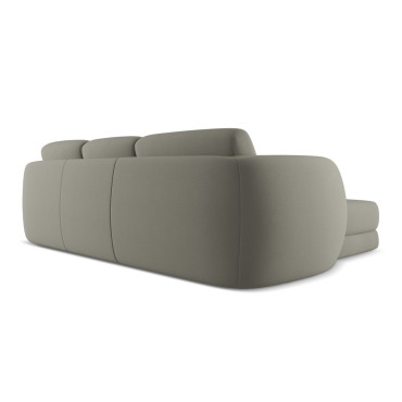 Sofa d'angle Kiana Boucle Taupe