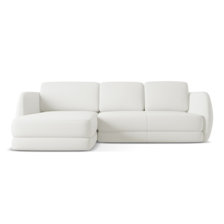 Sofa d'angle Kiana Boucle White