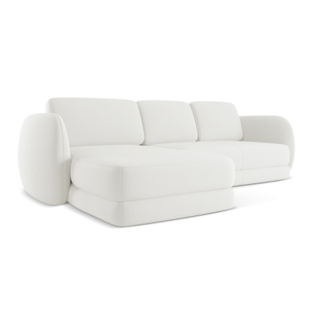 Sofa d'angle Kiana Boucle White