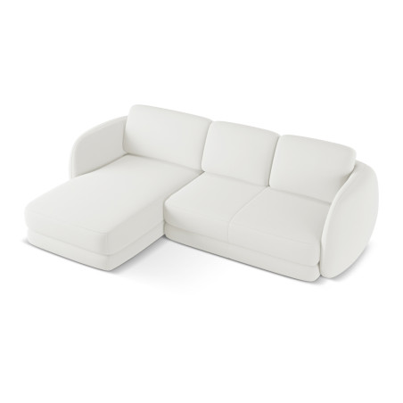 Sofa d'angle Kiana Boucle White