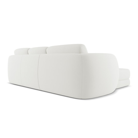 Sofa d'angle Kiana Boucle White