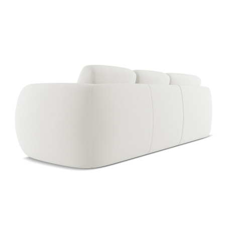 Sofa d'angle Kiana Boucle White