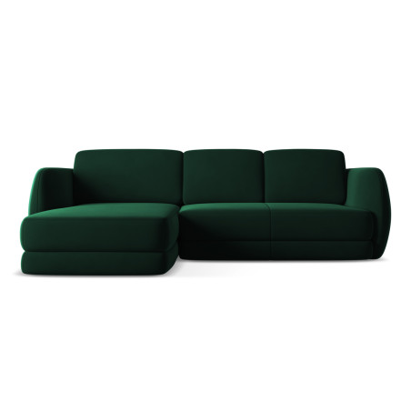 Sofa d'angle Kiana Velours Bottle green