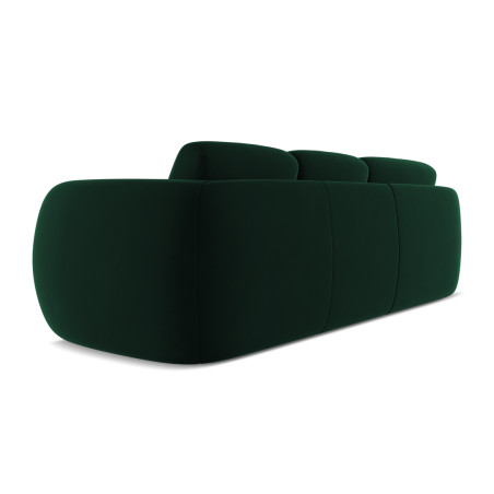 Sofa d'angle Kiana Velours Bottle green