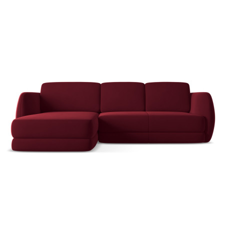 Sofa d'angle Kiana Velours Burgundy