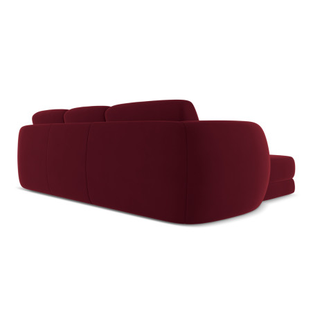 Sofa d'angle Kiana Velours Burgundy