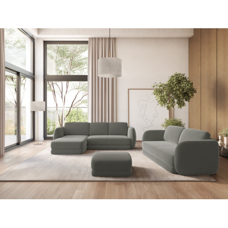 Sofa d'angle Kiana Velours Elephant