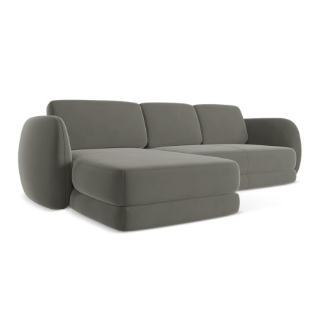 Sofa d'angle Kiana Velours Elephant