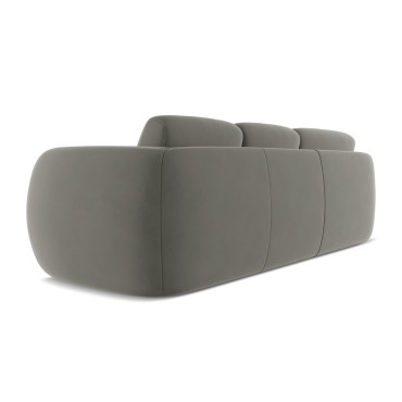 Sofa d'angle Kiana Velours Elephant