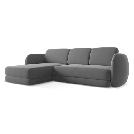 Sofa d'angle Kiana Velours Gray