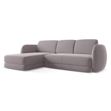 Sofa d'angle Kiana Velours Lavender