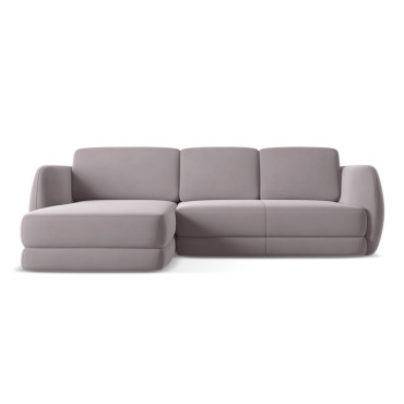 Sofa d'angle Kiana Velours Lavender