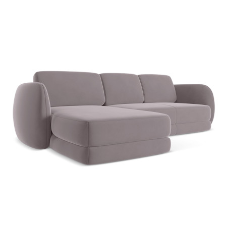 Sofa d'angle Kiana Velours Lavender