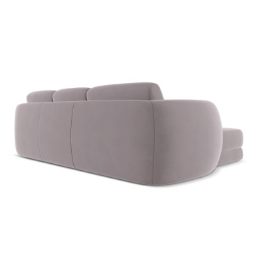 Sofa d'angle Kiana Velours Lavender