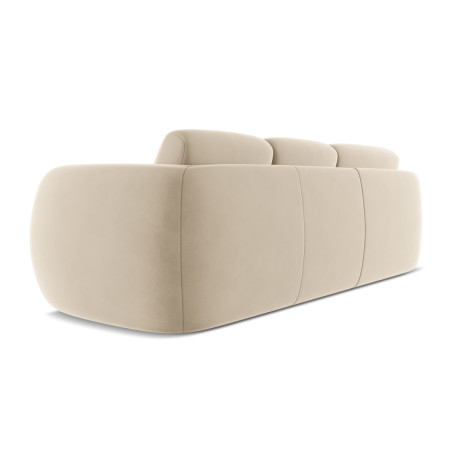 Sofa d'angle Kiana Velours Light beige