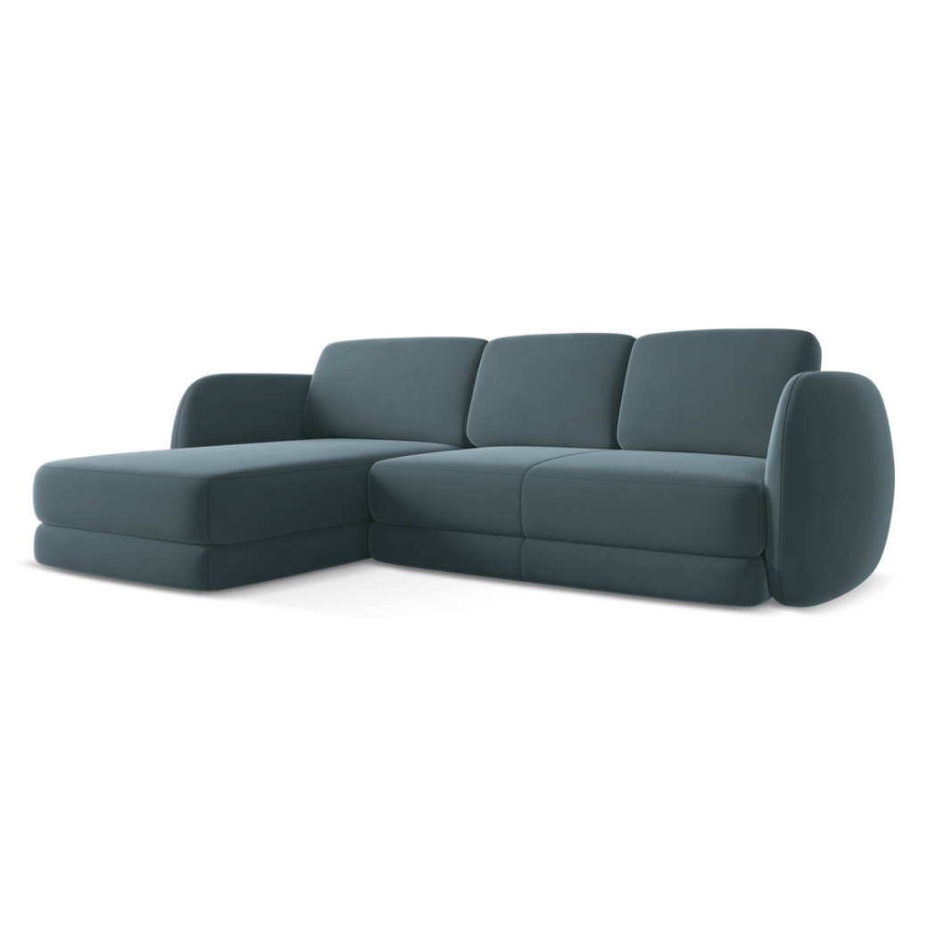 Sofa d'angle Kiana Velours Marine