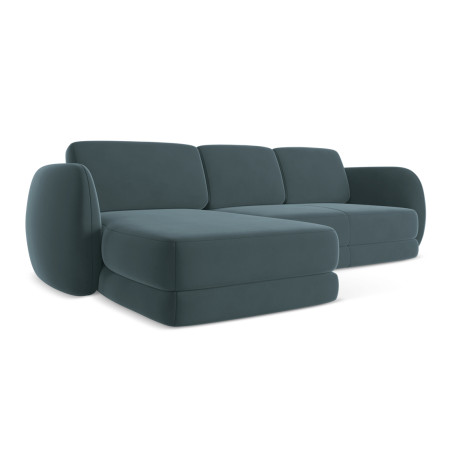 Sofa d'angle Kiana Velours Marine