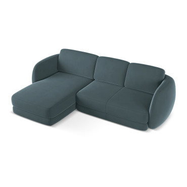 Sofa d'angle Kiana Velours Marine