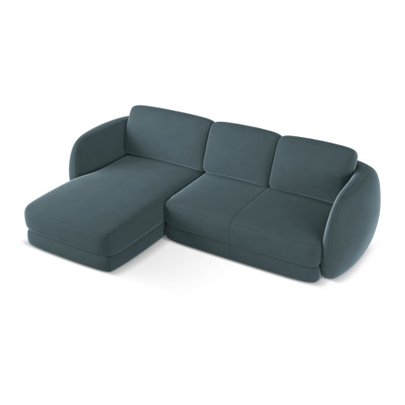 Sofa d'angle Kiana Velours Marine